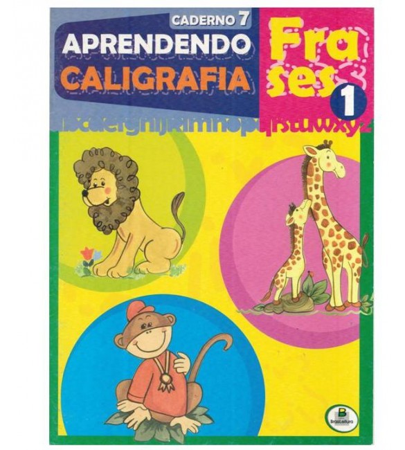 Livro Aprendendo Caligrafia Frases 1 Caderno 7